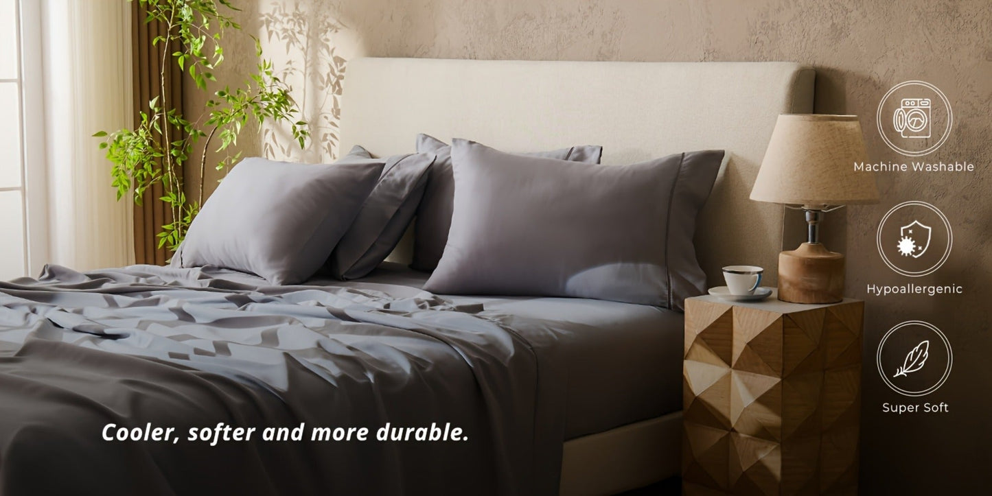 Bed Sheet Set Sanded Microfiber with 40–44 cm Pocket, Machine-Washable Care and Twenty-Plus Colors