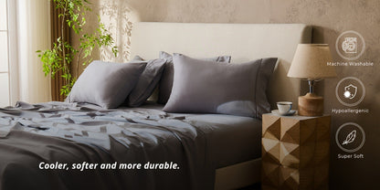 Bed Sheet Set Sanded Microfiber with 40–44 cm Pocket, Machine-Washable Care and Twenty-Plus Colors