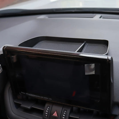 Car Dashboard Non-Slip Tray Organizer – Rubber Base Open Front Holder for Phone Keys Coins Cards, Universal Anti-Slip Car Dash Storage Tray