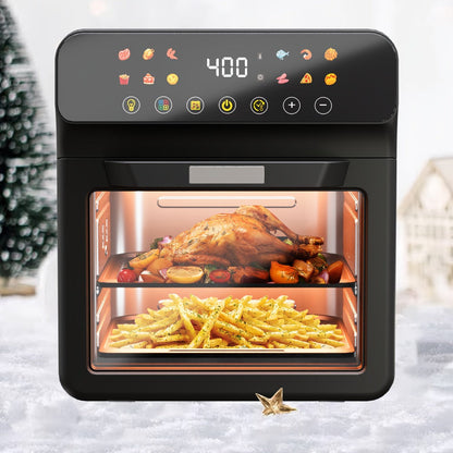 Air Fryer Toaster Oven Combo Extra Large, 12-Quart Countertop Convection Oven with Digital Touchscreen