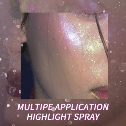 Body Glitter Spray Shimmer Long Lasting Lightweight Non Greasy Luminous Radiant Glow for Body Face Hair Women Festival Party Everyday Wear 4