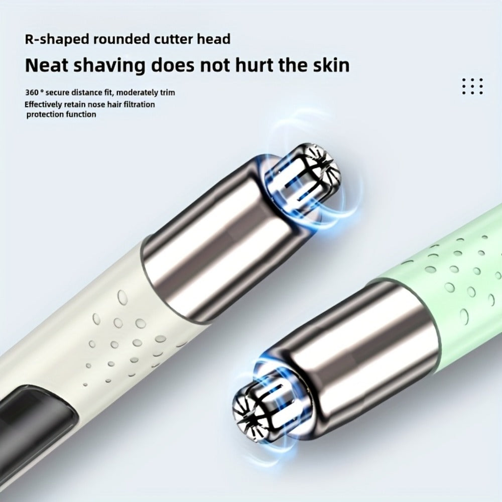 Nose Hair Trimmer Electric – USB Rechargeable Stainless Steel Unisex Trimmer for Nose, Ear & Eyebrow Hair, No-Pull Painless Cutting