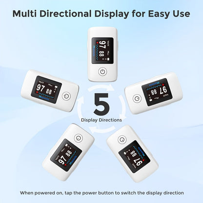 Blood Pressure Monitor Wrist Cuff with Oximeter Fingertip, Digital BP Machine Home Use, 120 Memory