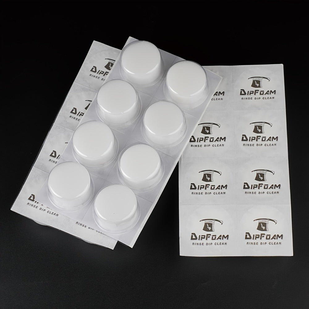 Tattoo Needle Dip Clean Cups 24pcs Foam Liner, Odorless Non-Electric Safe Cleaning for Cartridge & Traditional Needles