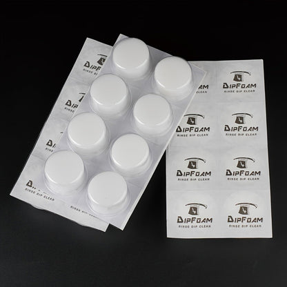 Tattoo Needle Dip Clean Cups 24pcs Foam Liner, Odorless Non-Electric Safe Cleaning for Cartridge & Traditional Needles
