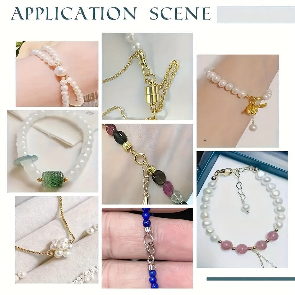 Bead Caps - Bulk 40pcs Silver Gold Flower for Jewelry Making Bracelets Necklaces - product detail view 4