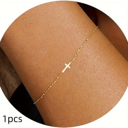 Beaded Bracelet - Gold Pearl Bead Chain for Women Adjustable Stainless Steel Cuban Twisted - product detail view 15