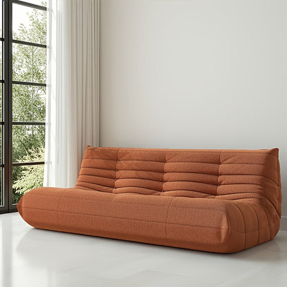 Bean Bag Chair shown in the Orange Three-person For CATERPILLAR option