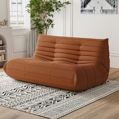 Bean Bag Chair shown in the Orange + Two-seater option