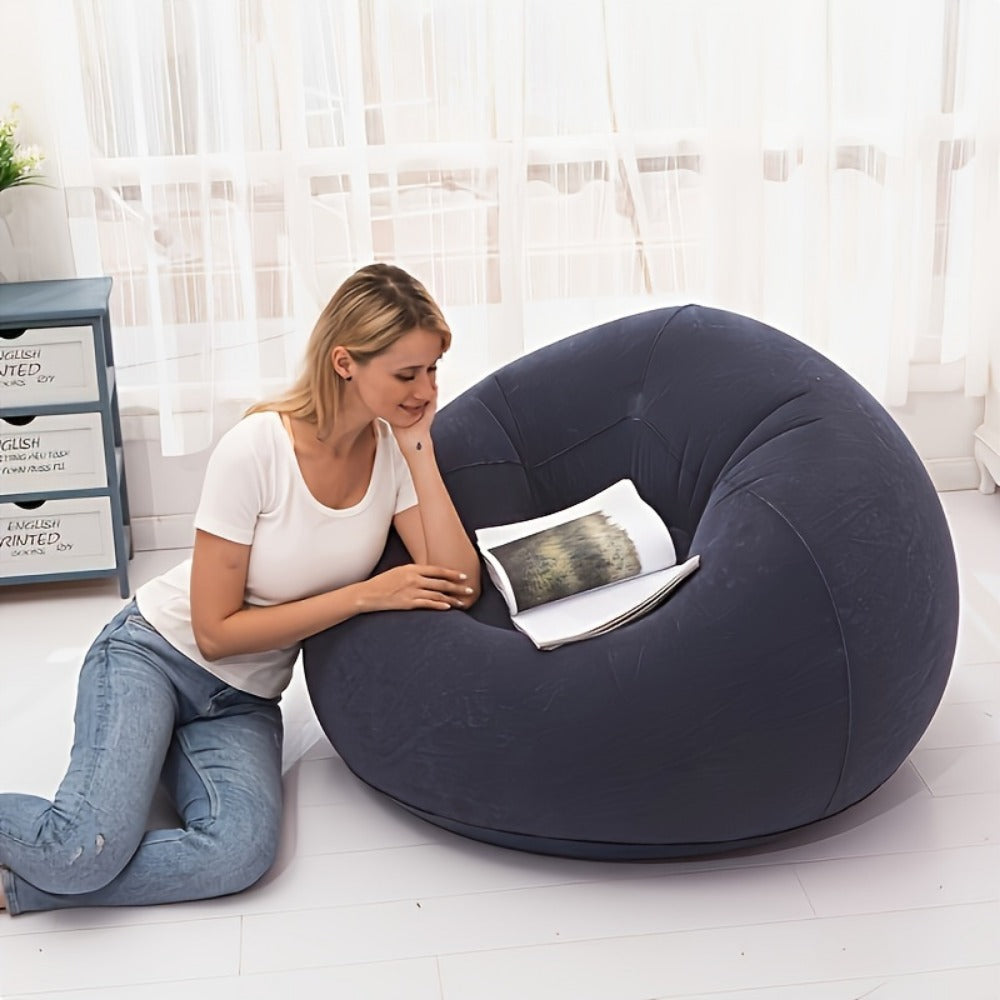 Bean Bag Chair, Soft Floor Lounger for Comfortable Everyday Seating in Living Room detail image - detail view 11