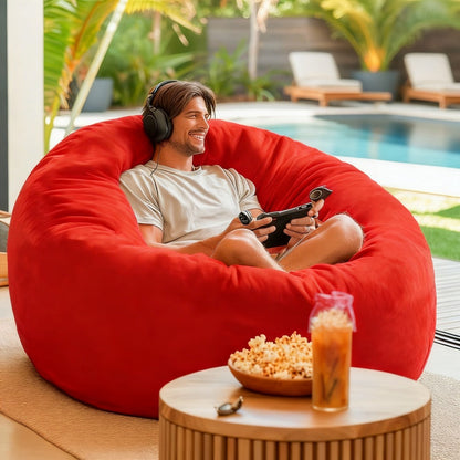 Bean Bag Chair with Washable Cover and Multiple Color Options detail image - detail view 11