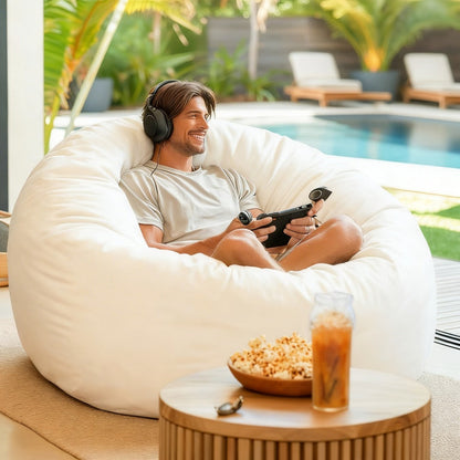Bean Bag Chair with Washable Cover and Multiple Color Options detail image - detail view 12