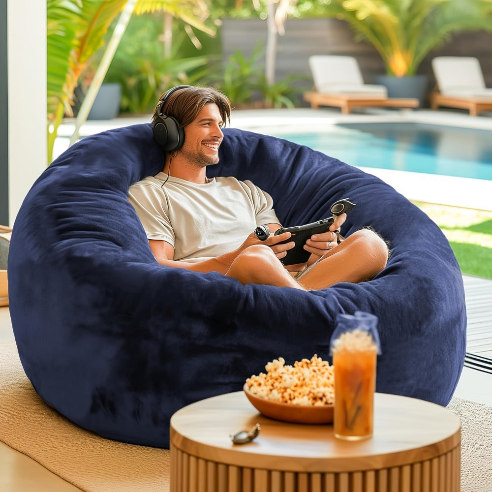 Bean Bag Chair with Washable Cover and Multiple Color Options detail image - detail view 5