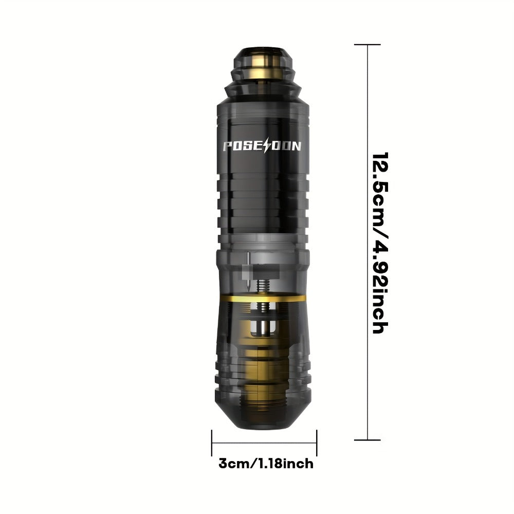 Tattoo Machine Kit POSEIDON BT17-XH Wireless Pen with 1200mAh Battery, LCD, 10 Cartridges and 6 Inks