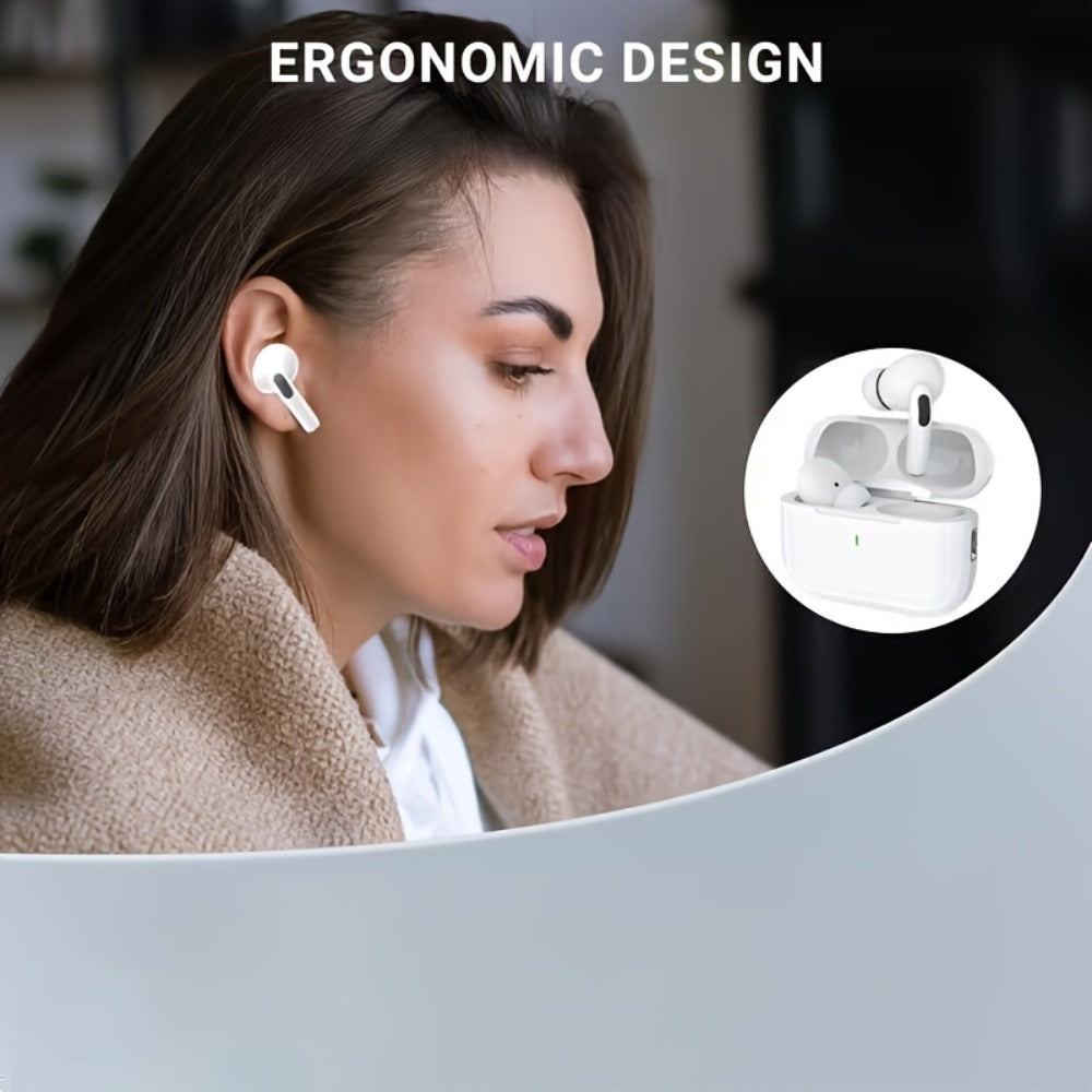 Wireless Earbuds 3-in-1 Standard, Translation or Screen Models with White Charging Case Options