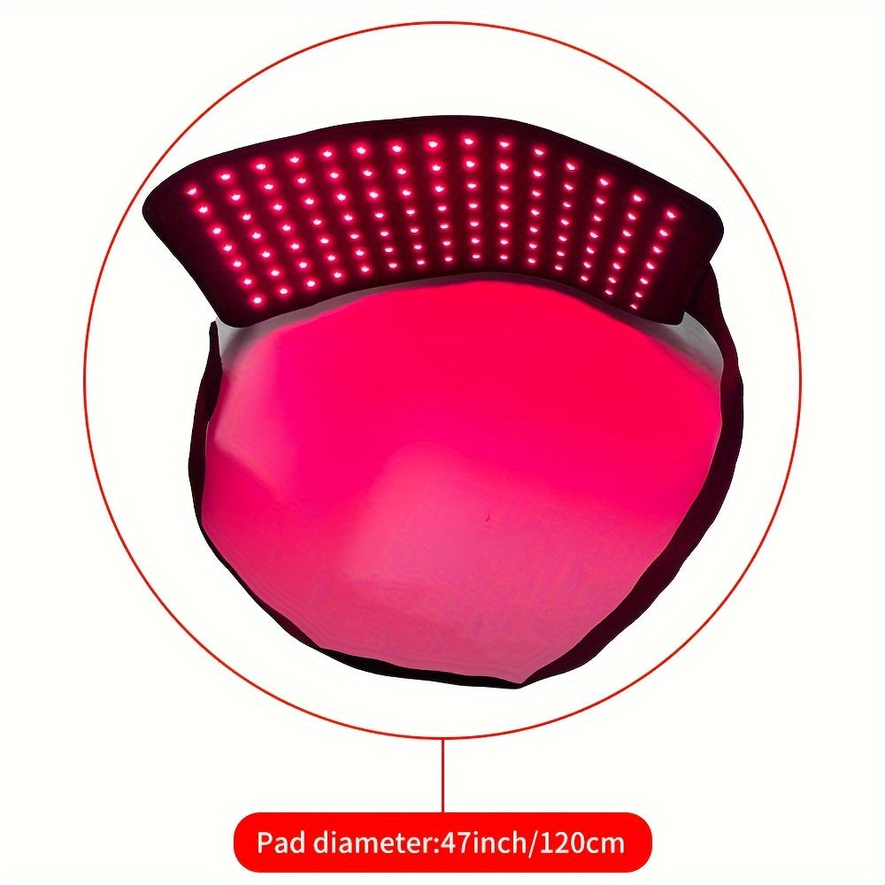 Flexible Red and Near-Infrared LED Body Wrap with 660nm and 850nm Light, Adjustable Straps and Wired Controller