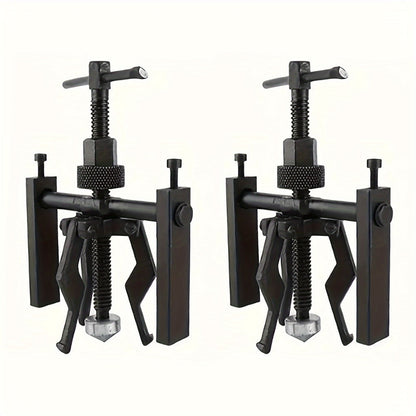 3-Jaw Gear Puller and Bearing Puller Set 2pcs Reversible Inner Outer Forged Steel Heat Treated Jaws for Wheel Bearing Flywheel Pump Bushing
