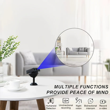 Mini Security Camera No WiFi No Internet Needed, Full HD 1080P Wireless Indoor Camera Built-In AP Hotspot