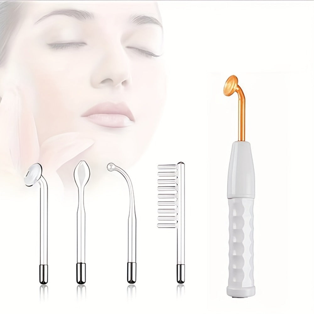 High Frequency Facial Massager 4-in-1 Skin Care Stick Portable Home Use Acne Treatment Rejuvenation Beauty for Home or Salon Spa Use