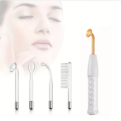 High Frequency Facial Massager 4-in-1 Skin Care Stick Portable Home Use Acne Treatment Rejuvenation Beauty for Home or Salon Spa Use
