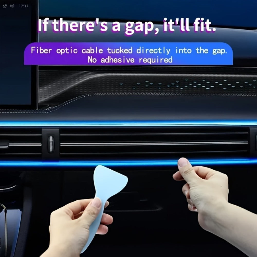 Car Interior Ambient Light Strip with Eight-Color App Control, Music-Responsive Modes and Two Checkout Configurations