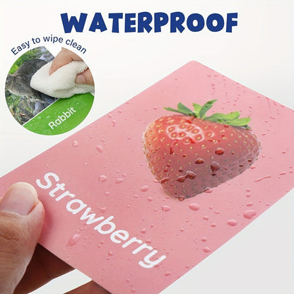 Toddler Flashcards 84 Double-Sided Cards 168 Pictures, 8 Categories ABC Letters Numbers Animals Shapes Colors Food Vehicles