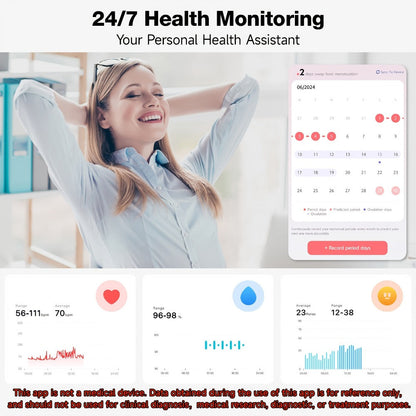 Smartwatch with Built-in Alexa FAWEIO 1.8" HD Touch Screen, Bluetooth Calling, 100+ Sport Modes, Fitness Tracker Heart Rate Sleep