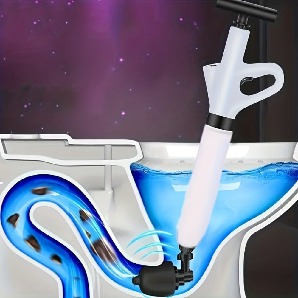 Drainage Spray Gun with Adjustable Pressure – Air Plunger Tool for Unclogging Toilets Sinks & Floor Drains