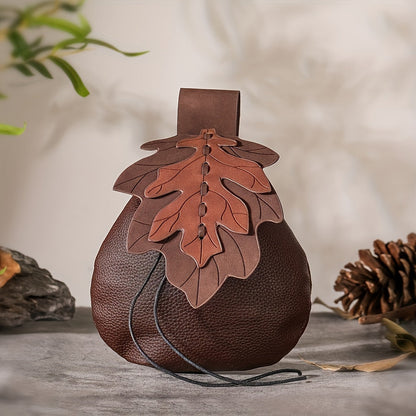 Belt Pouches & Waist Bags - Renaissance Pouch Drawstring Coin Purse | Vintage Medieval Viking Faux - product detail view 7