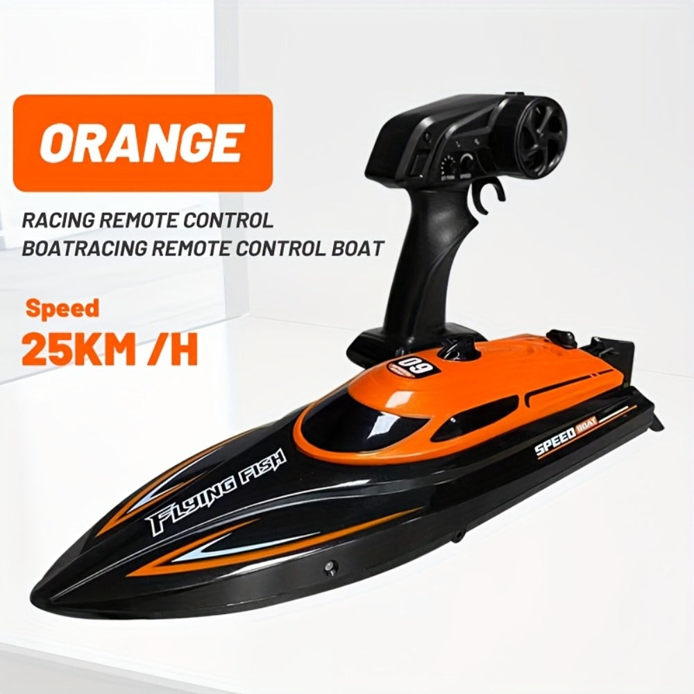 Remote Control Speedboat 25KM/H with Auto Flip Reset Night Light & Low with the Listed Color, Size or Set Options for Everyday Use
