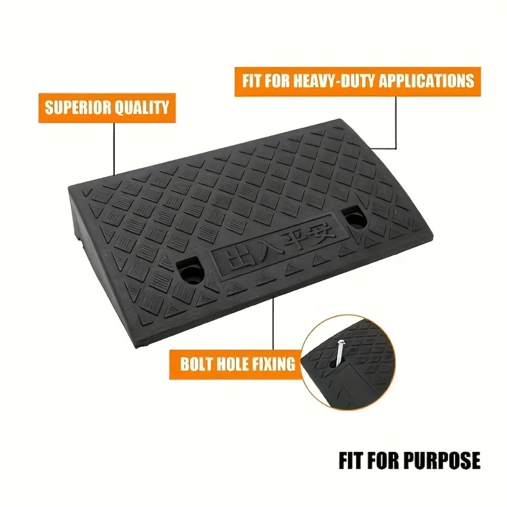 Curb Ramp Plastic Portable for Car SUV Motorcycle Bike Wheelchair Scooter Driveway Sidewalk for Entryways, Bedrooms and Living Spaces