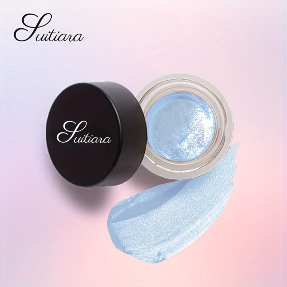 Shimmer Jelly Eyeshadow 2 Pack, Icy Cool Tone Frosty Glow Gel Eye Makeup, Non-Creasing Blendable Formula