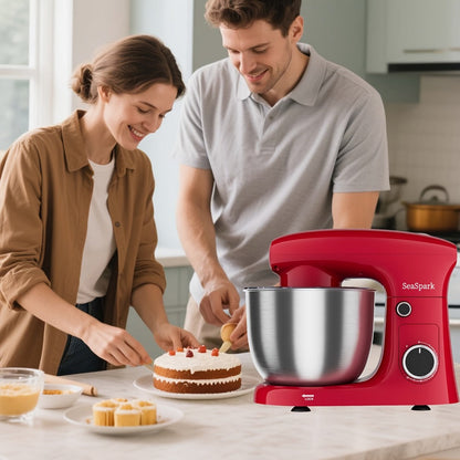 3-in-1 Stand Mixer 10-Speed Tilt-Head with Pulse - 5.5QT Stainless Steel Bowl Kitchen Mixer with Dough Hook