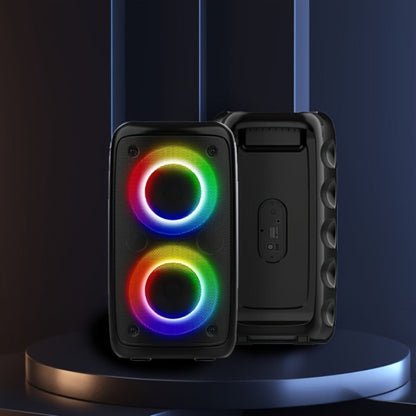 Wireless Bluetooth Speaker with Color LED Lights, MOKiN KTS-1265 Portable Party Speaker, Bass Boost