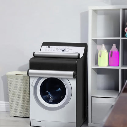 Two-Piece Washer and Dryer Cover Set with Roll-Up Access Panels in Black or Silver Checkout Options