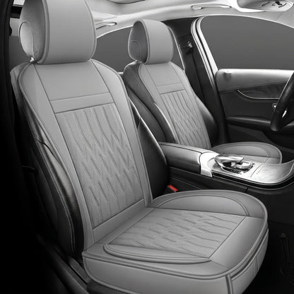 Car Seat Covers Front Pair with Full-Surround High-Back Design and Fifteen Color or Pattern Options