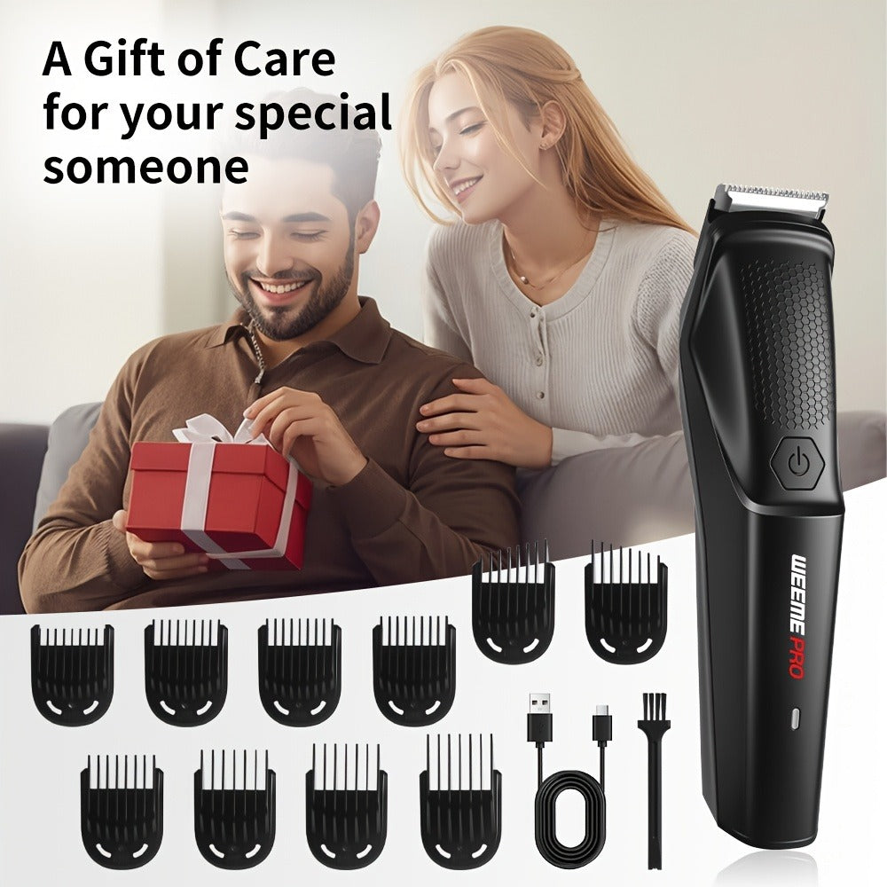 Beard Trimmer for Men - Professional Hair Clipper Electric Razor Zero Gapped T-Blade Edger for Entryways, Bedrooms and Living Spaces