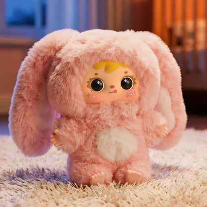 Kawaii Plush Keychain Charm, Cute Pet Healing Doll Rabbit Bear Stuffed Animal Bag Pendant, Random Style