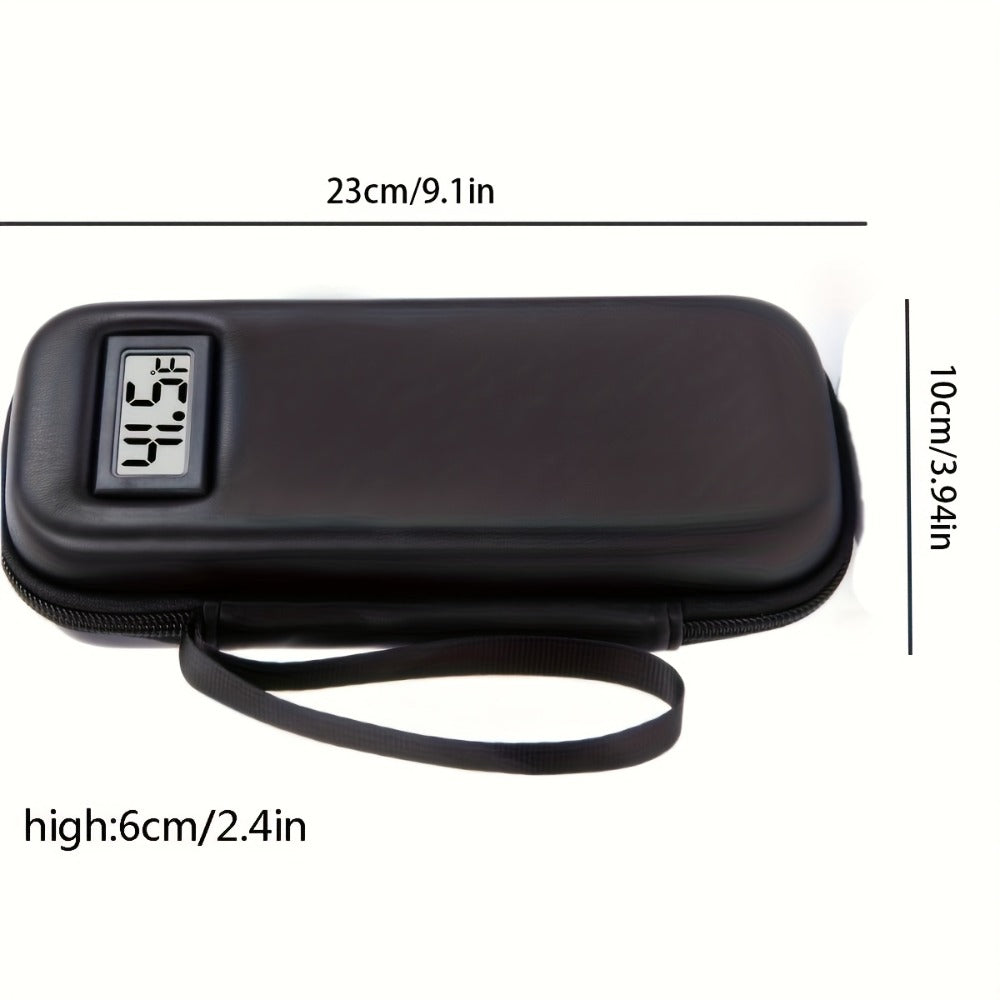 Insulin Cooler Travel Case with Temperature Display, Portable Diabetic Medication Bag with 2 TSA Approved Ice Packs for Insulin Pens