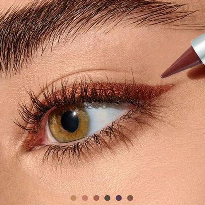 Six-Color Twist-Up Cream Liner Set for Makeup in Brown, Black and Red-Brown Shades with 3g Sticks