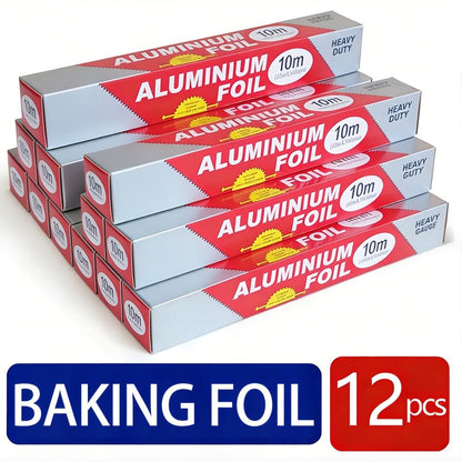 Aluminum Foil Rolls Heavy Duty – Thick Tin Foil for Baking, Grilling, BBQ & Food Wrapping, Disposable Kitchen Foil for Restaurants & Home