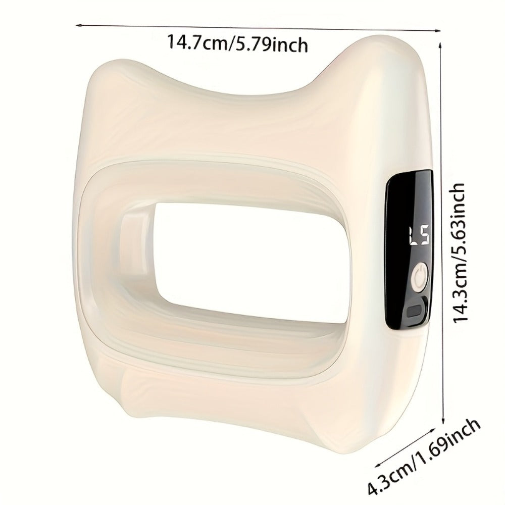 Dual Motor Electric Fascia Ring with Massage Belt – 8 High-Frequency Vibration Modes, Type-C Rechargeable Large Battery, Ergonomic Grip