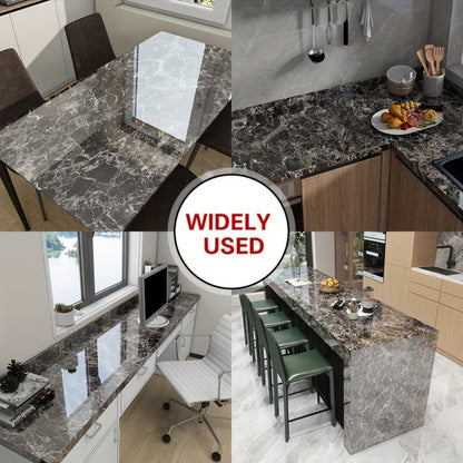 Marble Peel and Stick Wallpaper Roll – Oil-Proof Self-Adhesive Wall Contact Paper for Kitchen Backsplash Bathroom Countertop
