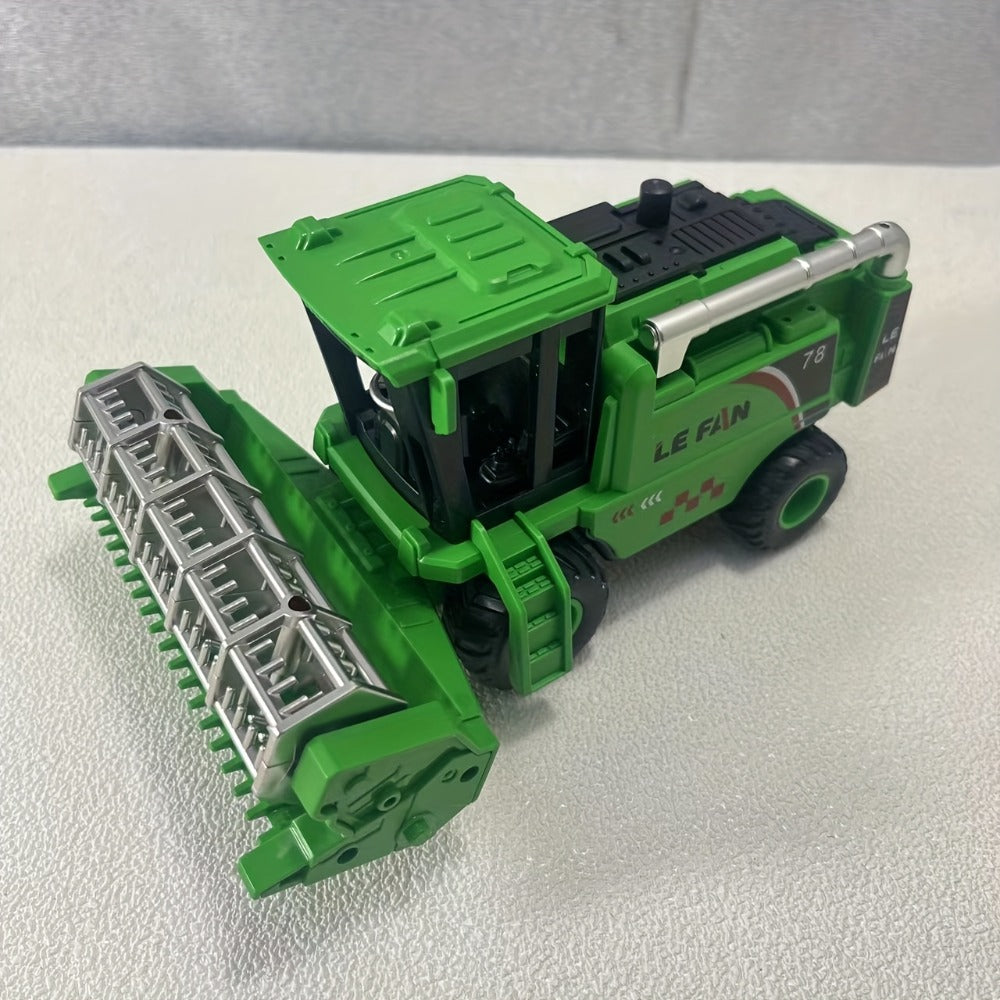 Wheat Harvester Toy Car Inertia Friction Powered Agricultural Vehicle Simulation Model for Kids Boys Girls Ages 3+