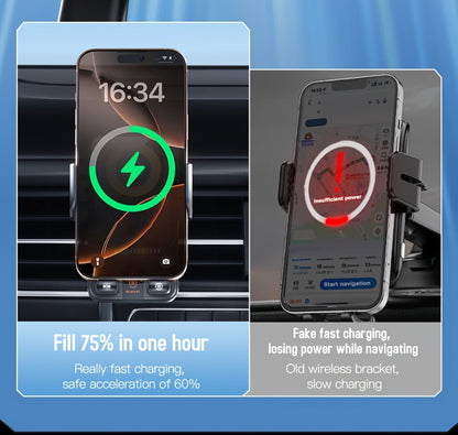 Car Wireless Charger 15W Auto-Align Smart Sensor FOD Detection Auto-Sensing Infrared Clamp 4mm for an Everyday Personal Care Routine