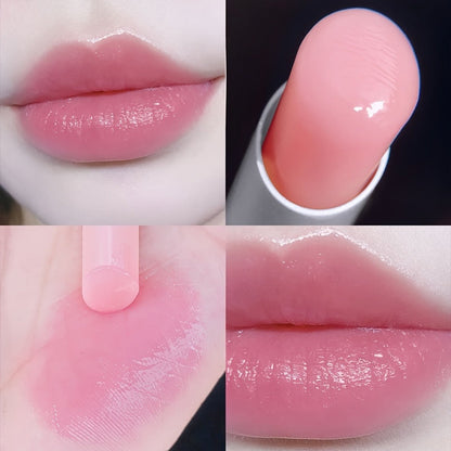 Lip Balm YAMITIK 4-Piece Tinted Stick Set with Pink Tubes, Sheer Gloss Finish and DR111 Option