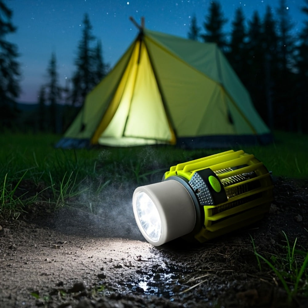 Mosquito Repellent 3-in-1 USB Rechargeable Portable LED Lantern, Indoor Outdoor Bug Repeller Camp Light with SOS Emergency Mode for Home