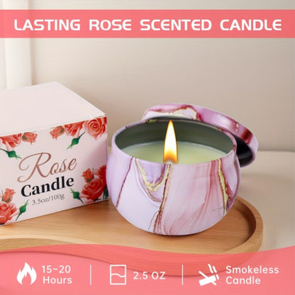 Luxury Spa Gift Set for Women 10-Piece Rose Scented Candles Bath Salt Balls Dried Flowers Eye Mask Soap Blanket Socks Hair Ribbon Gift Card