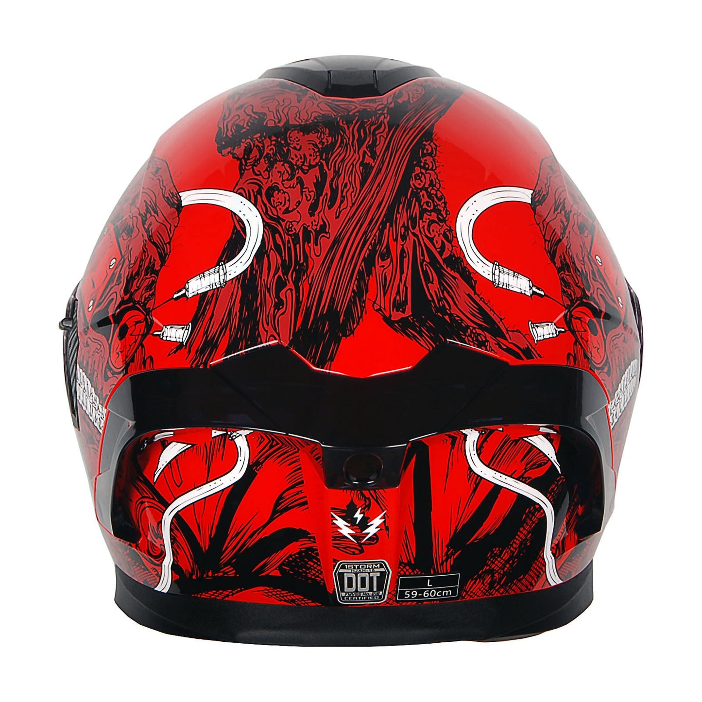 Motorcycle Helmet Full-Face Dual-Visor Shell with Clear Outer Shield, Smoked Inner Visor, Nine Colors and S-XL Sizes