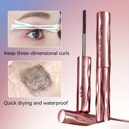 Mascara Primer Waterproof 24-Hour – Smudge-Proof Volumizing Eyelash Primer with Spiral Brush for Curling & Lengthening